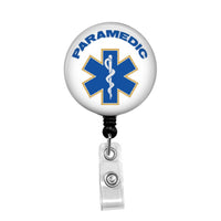 Paramedic - Retractable Badge Holder - Badge Reel - Lanyards - Stethoscope Tag / Style Butch's Badges
