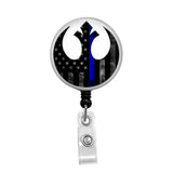 Rebel Alliance Police Support - Retractable Badge Holder - Badge Reel - Lanyards - Stethoscope Tag / Style Butch's Badges