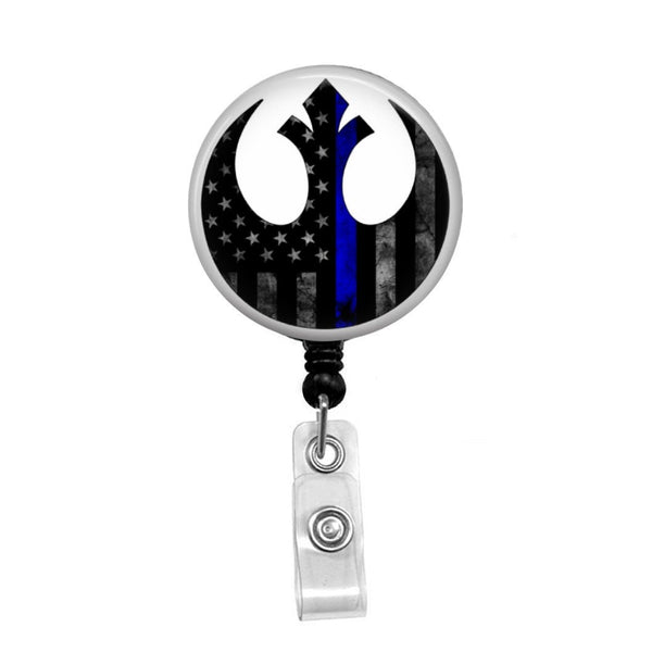 Rebel Alliance Police Support - Retractable Badge Holder - Badge Reel -  Lanyards - Stethoscope Tag / Style