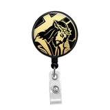 Jesus carrying the Cross - Retractable Badge Holder - Badge Reel - Lanyards - Stethoscope Tag / Style Butch's Badges