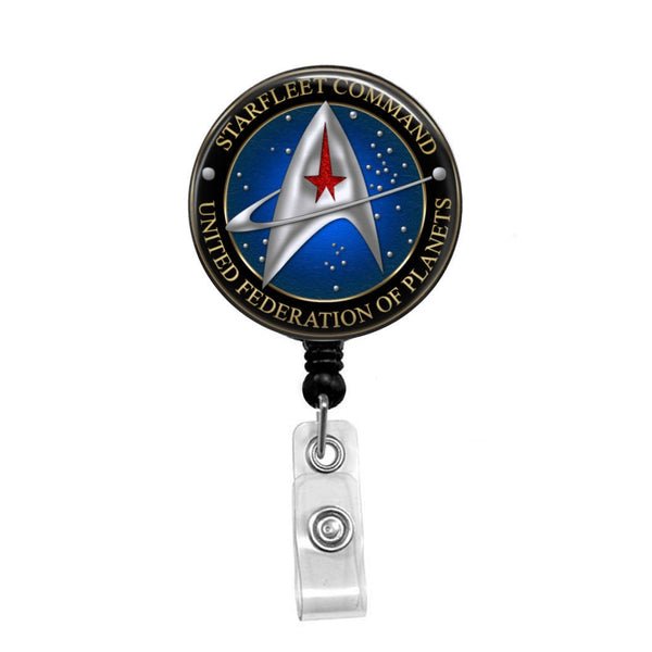 Star Trek, Starfleet Command - Retractable Badge Holder - Badge Reel -  Lanyards - Stethoscope Tag / Style