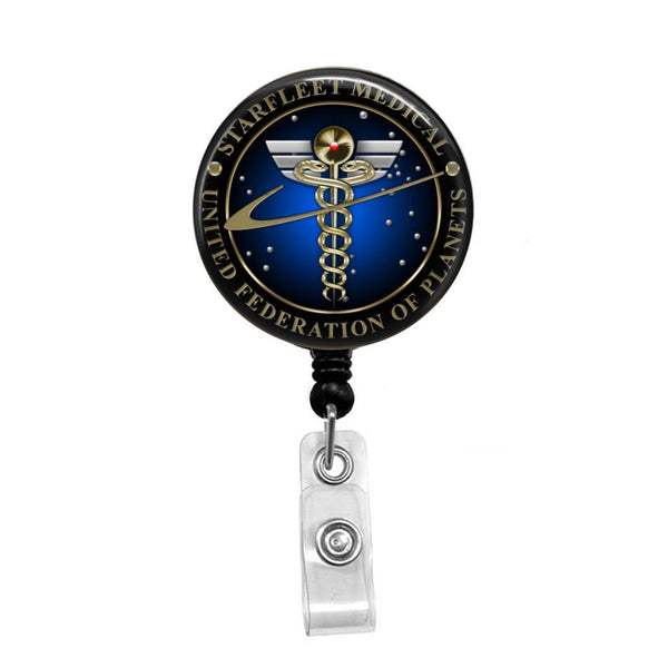 Medical ID Badge Reel Holder - Retractable Badge Reel - Doctor Nurse Badge