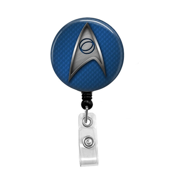Star Trek, Original Sciences Badge - Retractable Badge Holder - Badge Reel - Lanyards - Stethoscope Tag / Style Butch's Badges