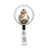 Star Wars, BB8 - Retractable Badge Holder - Badge Reel - Lanyards - Stethoscope Tag / Style Butch's Badges