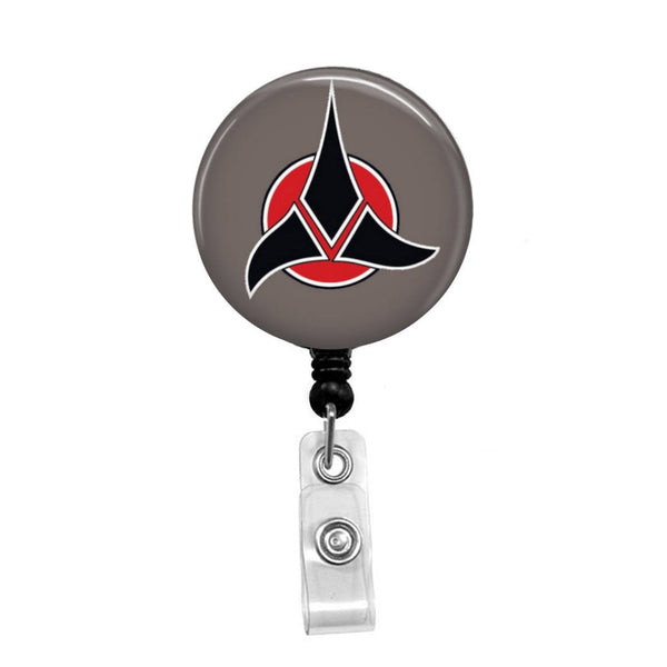 Star Trek, Klingon Empire - Retractable Badge Holder - Badge Reel - Lanyards - Stethoscope Tag / Style Butch's Badges