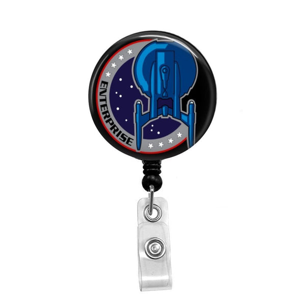 Star Trek Enterprise - Retractable Badge Holder - Badge Reel - Lanyards - Stethoscope Tag / Style Butch's Badges