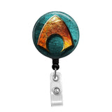 Aquaman - Retractable Badge Holder - Badge Reel - Lanyards - Stethoscope Tag / Style Butch's Badges