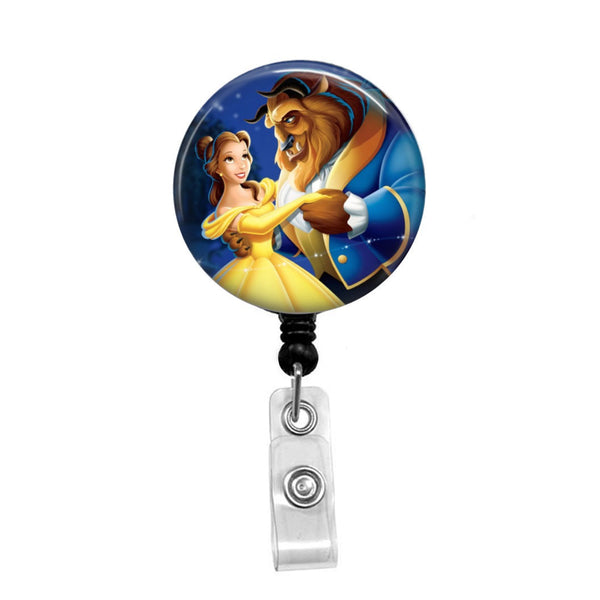 Beauty and the Beast - Retractable Badge Holder - Badge Reel - Lanyards - Stethoscope Tag / Style Butch's Badges
