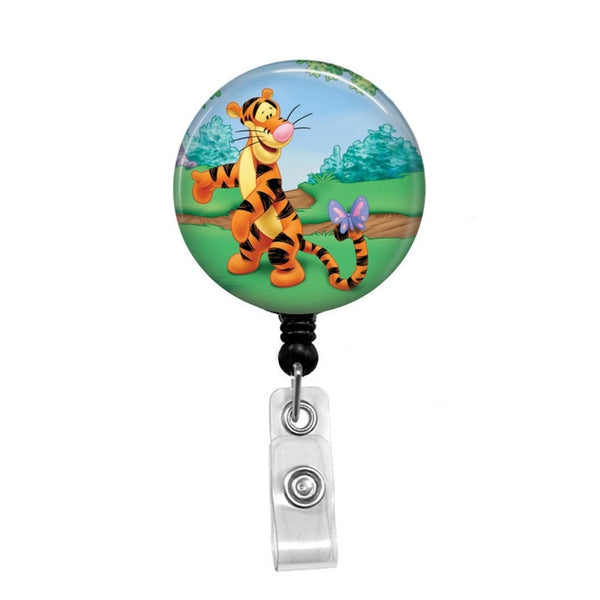 Winnie Pooh Disney Retractable Badge Holder Reel ID holder Lanyard