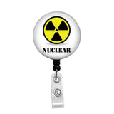 Nuclear Medicine - Retractable Badge Holder - Badge Reel - Lanyards - Stethoscope Tag / Style Butch's Badges