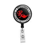 Registered Pharmacy Tech - Retractable Badge Holder - Badge Reel - Lanyards - Stethoscope Tag / Style Butch's Badges