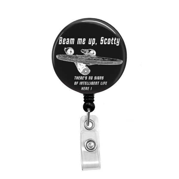 Beam Me Up Scotty - Retractable Badge Holder - Badge Reel - Lanyards -  Stethoscope Tag / Style