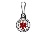 Medic Alert Latex Allergy - Zipper Pull, Luggage Tag, Backpack Tag Butch's Badges