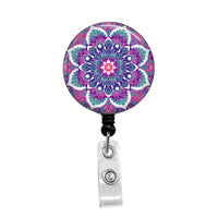 Geometric Pattern 4 - Retractable Badge Holder - Badge Reel - Lanyards - Stethoscope Tag / Style Butch's Badges