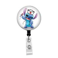 Stitch Nurse - Retractable Badge Holder - Badge Reel - Lanyards - Stethoscope Tag / Style Butch's Badges
