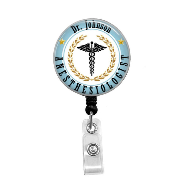 Doctor, Personalized - Retractable Badge Holder - Badge Reel - Lanyards -  Stethoscope Tag / Style