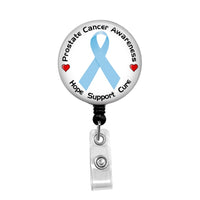 Prostate Cancer Awareness - Retractable Badge Holder - Badge Reel - Lanyards - Stethoscope Tag / Style Butch's Badges