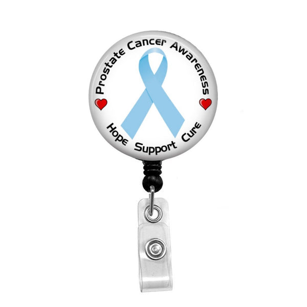 Prostate Cancer Awareness - Retractable Badge Holder - Badge Reel - Lanyards - Stethoscope Tag / Style Butch's Badges