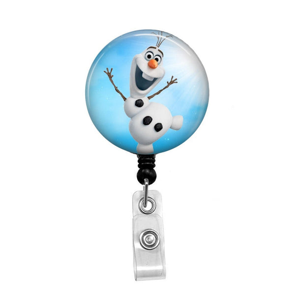 Olaf from Frozen - Retractable Badge Holder - Badge Reel