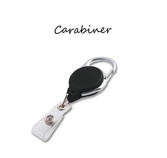 Personalized Job Title Because My Wizard's License Never Came - Retractable Badge Holder - Badge Reel - Lanyards Carabiner