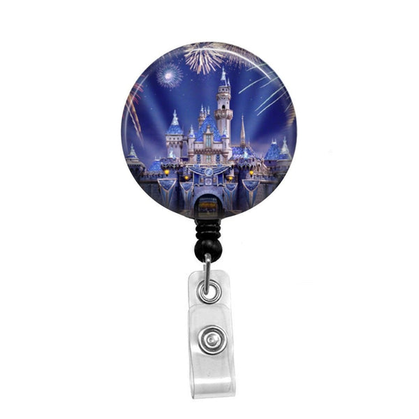 Cinderella's Castle - Retractable Badge Holder - Badge Reel - Lanyards - Stethoscope Tag / Style Butch's Badges