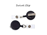 ICU TECH - Retractable Badge Holder - Badge Reel - Lanyards - Stethoscope Tag / Style Butch's Badges