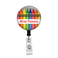 Teacher's Personalized Badge - Retractable Badge Holder - Badge Reel - Lanyards - Stethoscope Tag / Style Butch's Badges